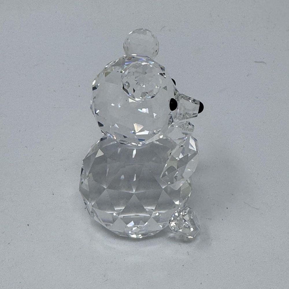 Swarovski Crystal Bear Figurine Clear Silver Crystal Retired With Box - Picture 3 of 12